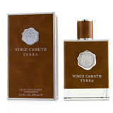 Vince Camuto - Terra Eau De Toilette Spray in 100ml features fresh citrus, sandalwood, and earthy base notes for a masculine scent.