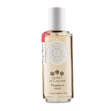 Floral woody fragrance spray with cassis, jasmine, and magnolia, perfect for spring and summer, in elegant 100ml bottle.