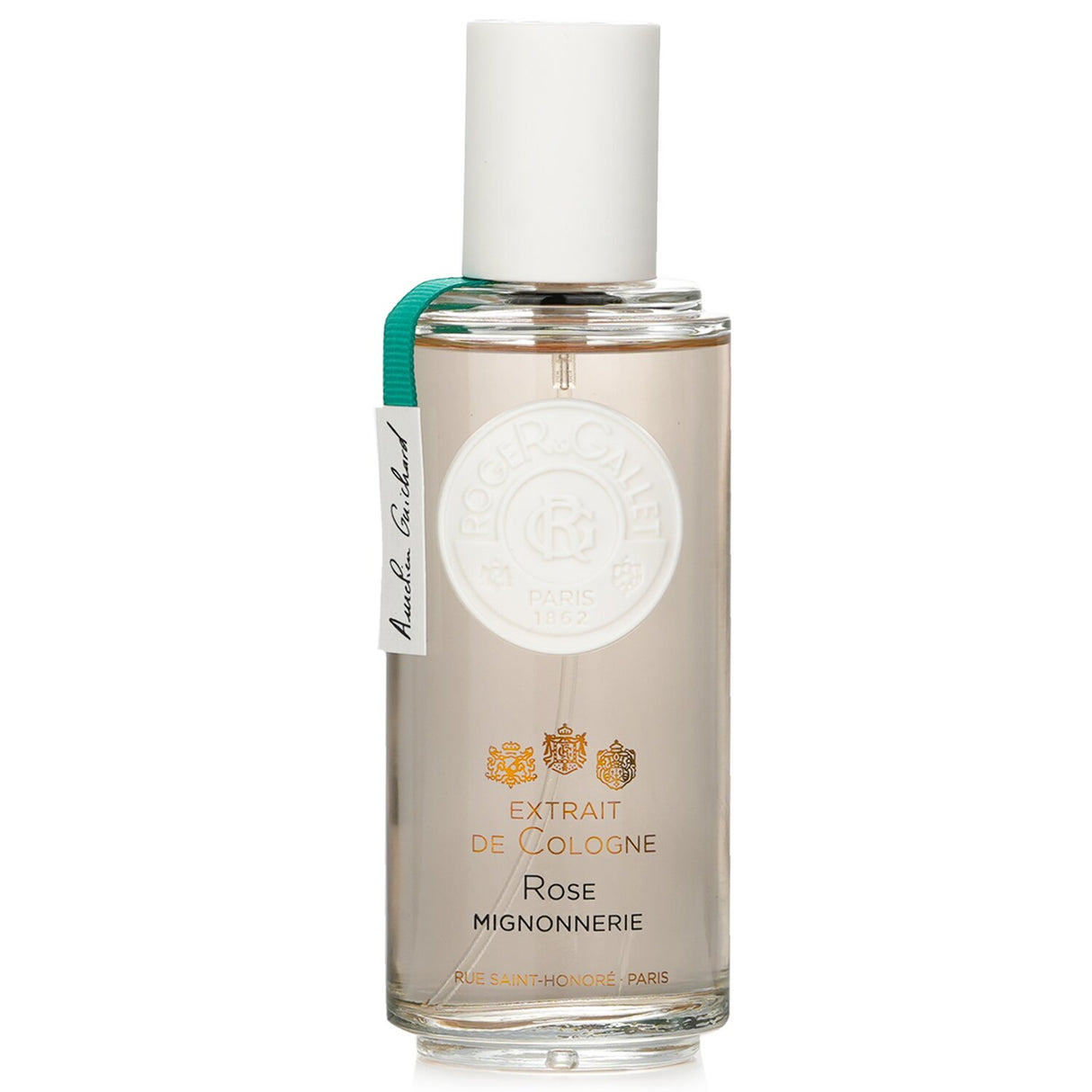 Luxury floral cologne spray featuring rose, mandarin, and pink pepper, ideal for modern women, 100ml.