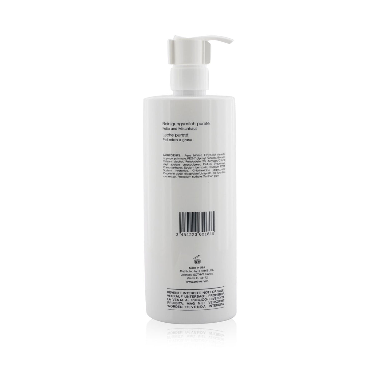 Sothys - Purity Cleansing Milk - For Combination to Oily Skin , With Iris Extrac