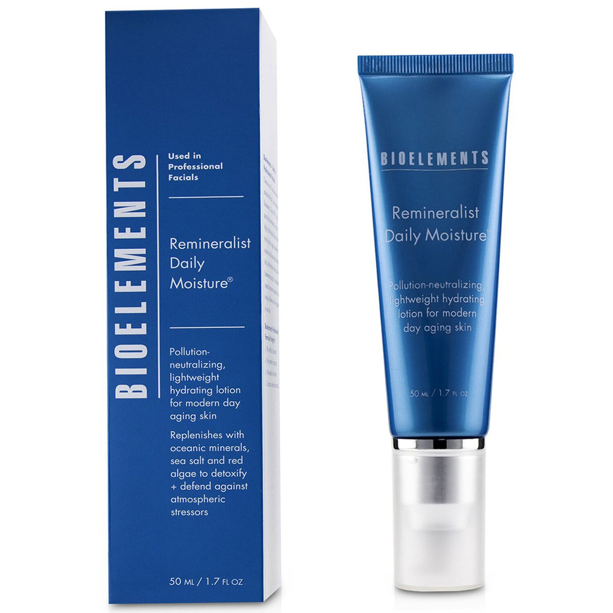 Lightweight moisturizer with oceanic formula, enriched with sea salt and red algae for hydrated, radiant skin.