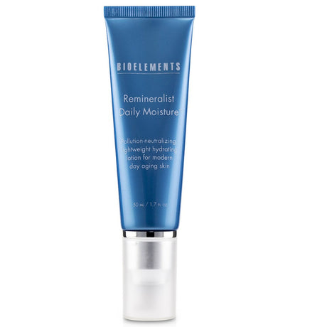Bioelements Remineralist Daily Moisture: lightweight, ocean-infused moisturizer that boosts hydration and defends against pollution.