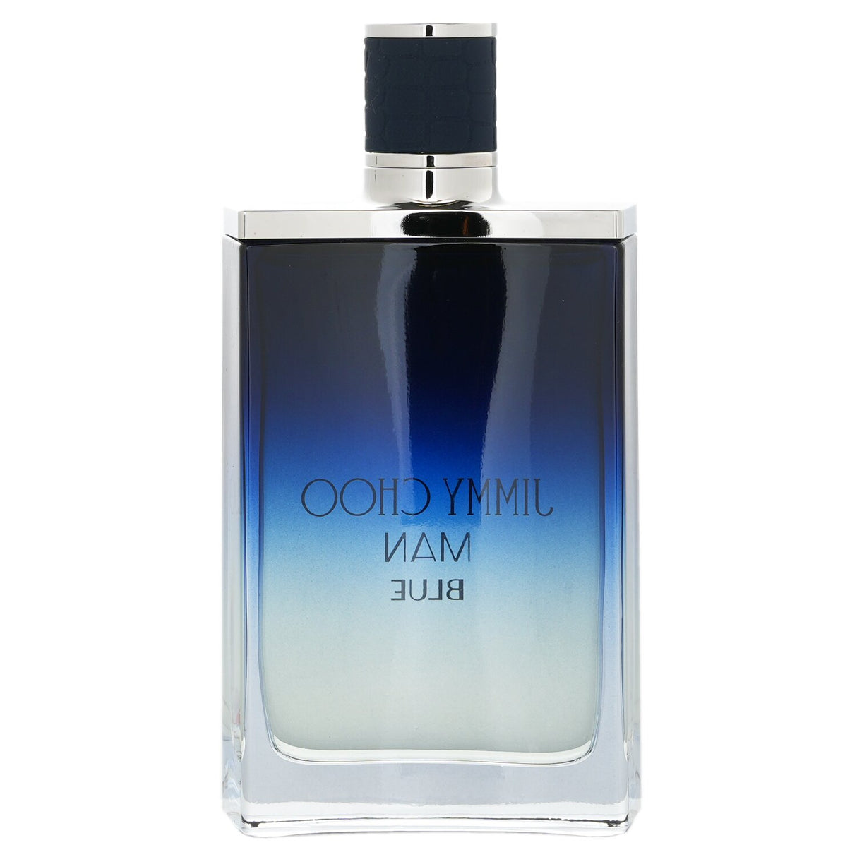 Jimmy Choo Man Blue Eau De Toilette Spray 100ml, a sophisticated woody aromatic fragrance for modern men, perfect for daily wear.