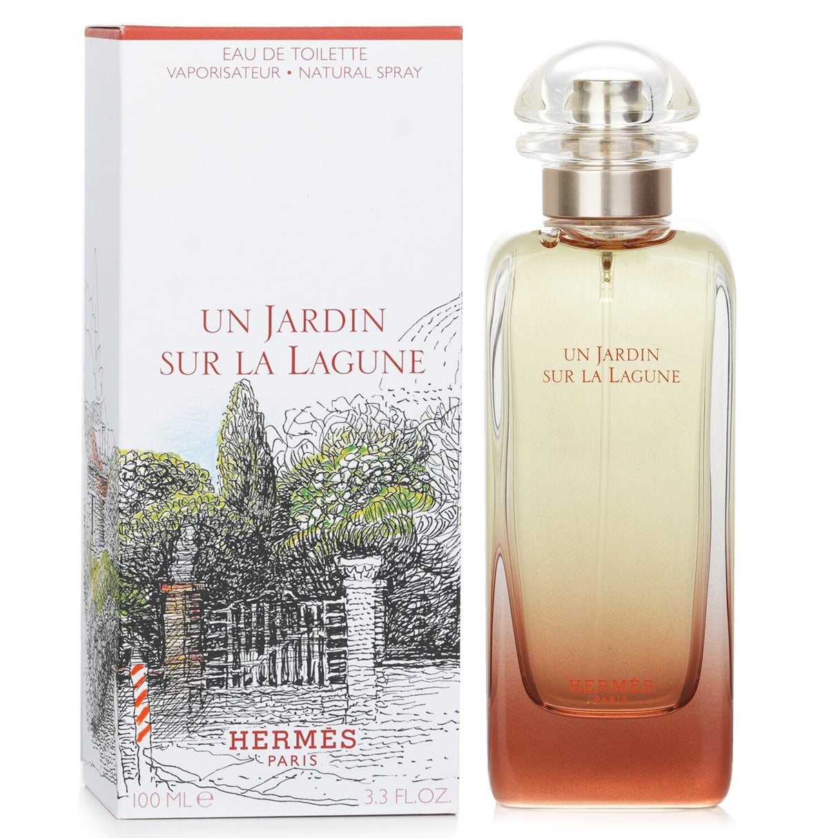 Hermes Un Jardin Sur La Lagune 100ml perfume features aquatic floral notes, perfect for warm spring and summer days.