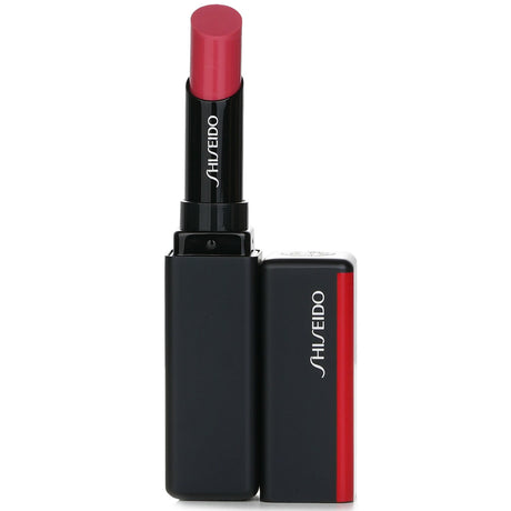 Shiseido ColorGel LipBalm #107 Dahlia offers sheer rose color with a glossy finish for vibrant, nourished lips.