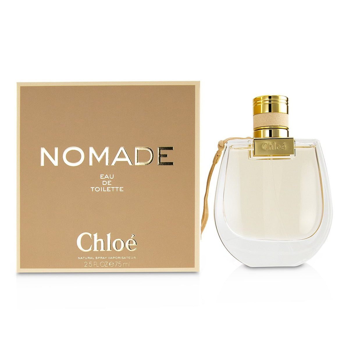 Chloe Nomade Eau De Toilette Spray 75ml, a chypre floral fragrance with notes of plum, jasmine, and oak moss for modern women.