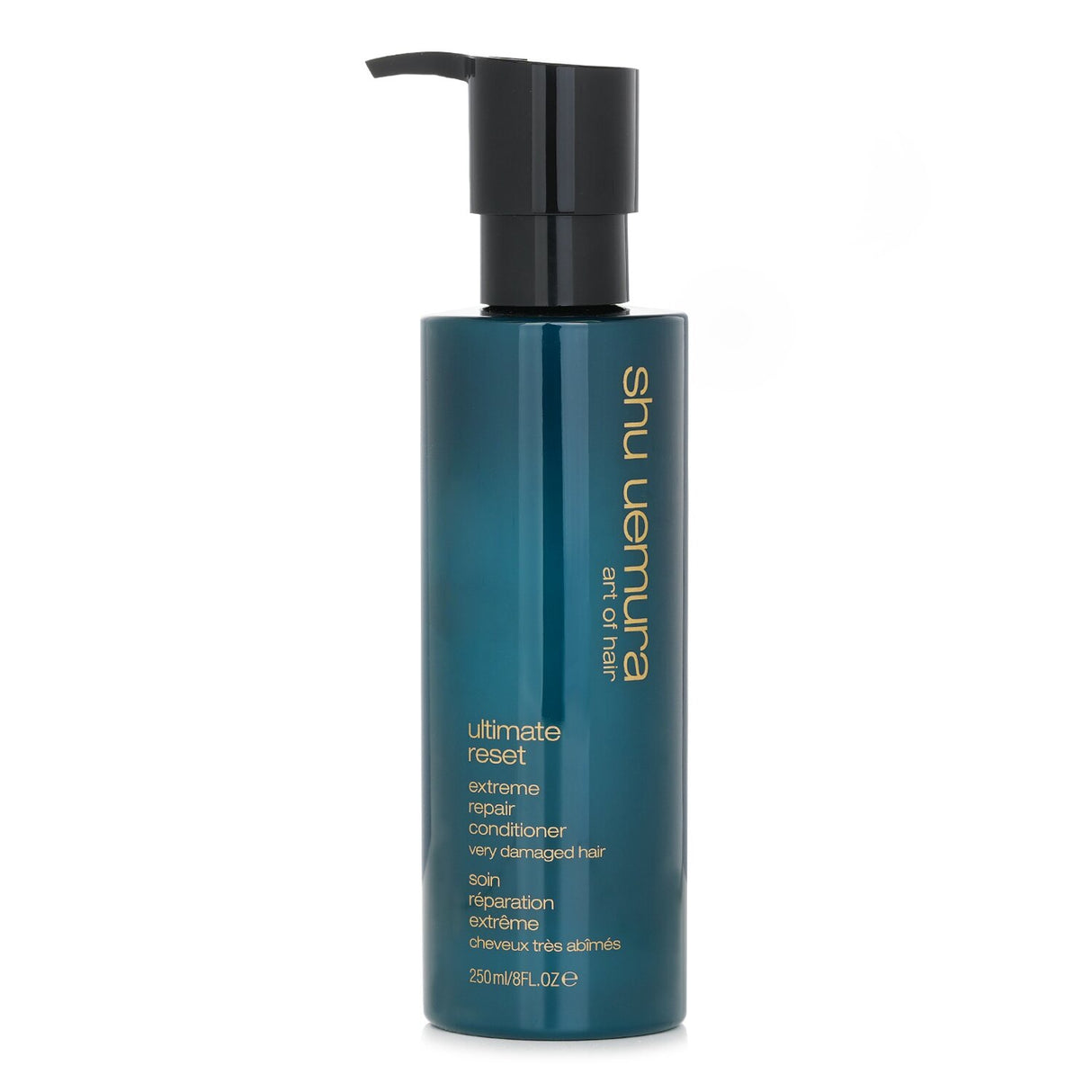 Shu Uemura Ultimate Reset Conditioner for very damaged hair, enriched with rice extract for hydration and repair.