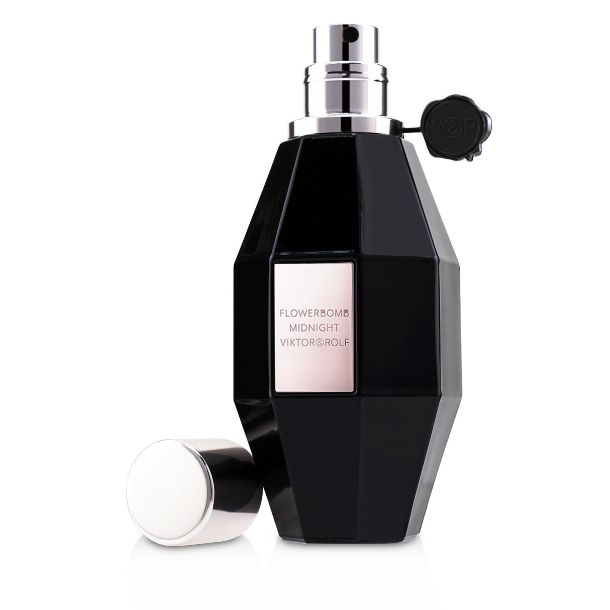 Viktor & Rolf Flowerbomb Midnight Eau De Parfum, a captivating floral scent with notes of blackcurrant, jasmine, and vanilla.