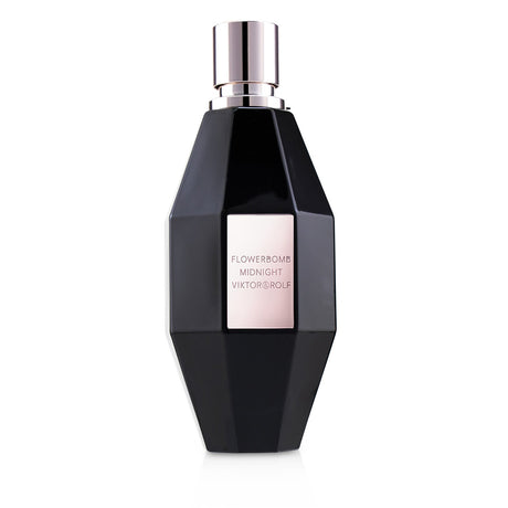 Viktor & Rolf Flowerbomb Midnight Eau De Parfum: a captivating 100ml floral blend of blackcurrant, jasmine, and vanilla for evening elegance.