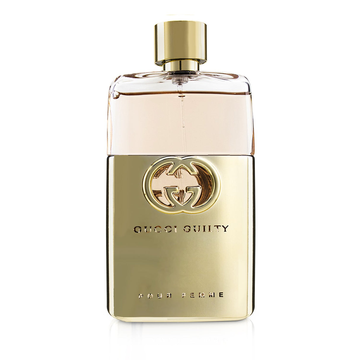 Elegant Gucci - Guilty Pour Femme Eau De Parfum Spray, 50ml, featuring notes of mandarin, peach, lilac, amber, and patchouli.