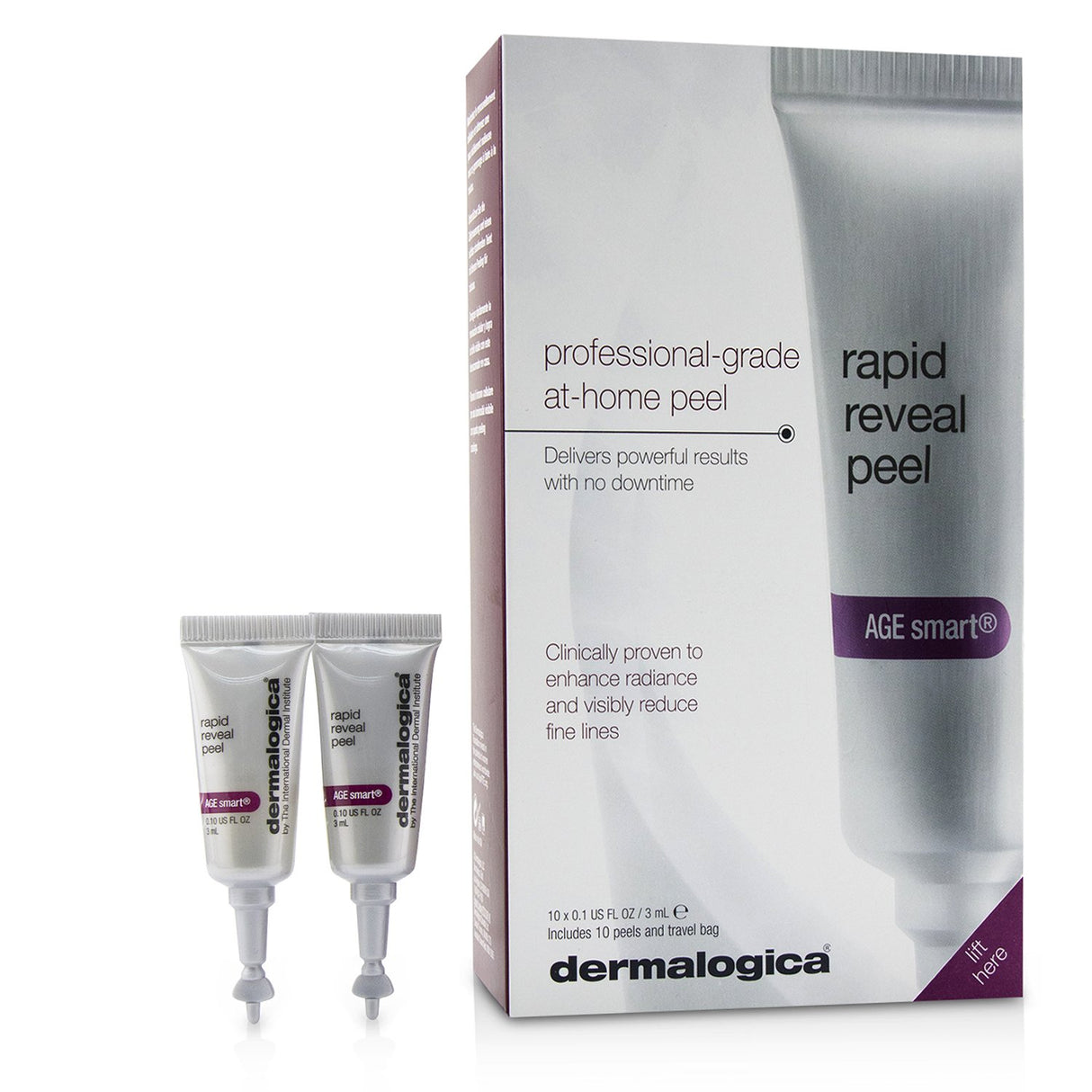 Professional-grade peel in 10 tubes that brightens and refines skin texture with AHA extracts and enzymes for youthful radiance.