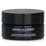 Grown Alchemist Hydra-Repair+ Day Cream: rich moisturizer with Camellia, Geranium, and Aloe Vera for radiant, revitalized skin.