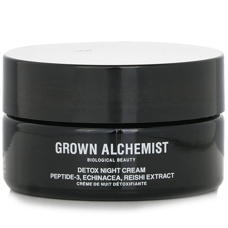 Grown Alchemist Detox Night Cream with Peptide-3, Echinacea, and Reishi for rejuvenating, hydrating overnight skin care.