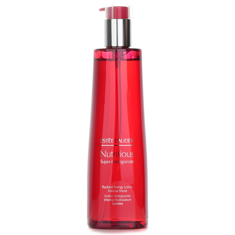 Estee Lauder Nutritious Super-Pomegranate Lotion, 400ml, hydrates, detoxifies, and revitalizes skin for a radiant complexion.