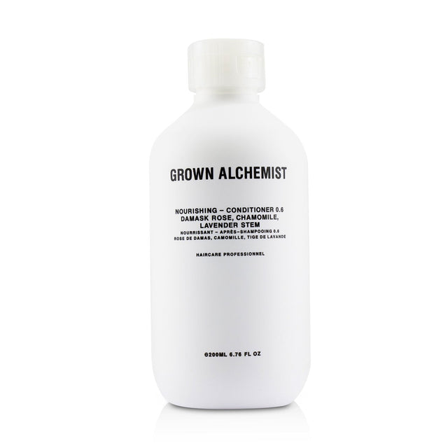 Grown Alchemist Nourishing Conditioner, 200ml: revitalizes hair with vitamins, soothing extracts, and antioxidant-rich Green Tea.