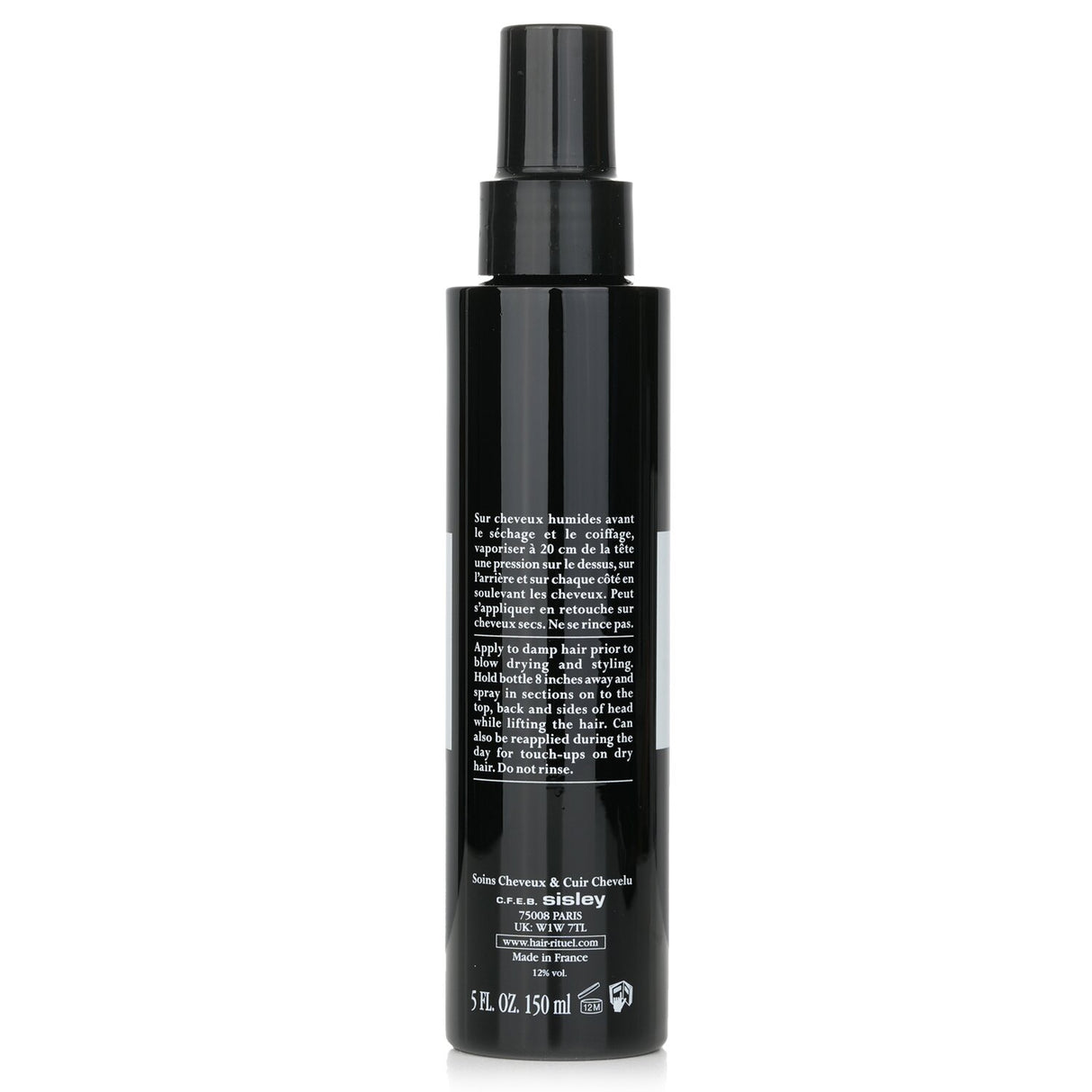 Lightweight volumizing spray for all hair types, enhancing texture and density with plant-based ingredients for lasting volume.