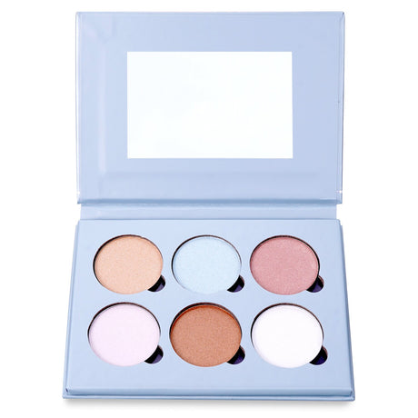 Bellapierre Glowing Palette 2 featuring 6 illuminators to enhance your complexion with versatile, buildable glowing finishes.