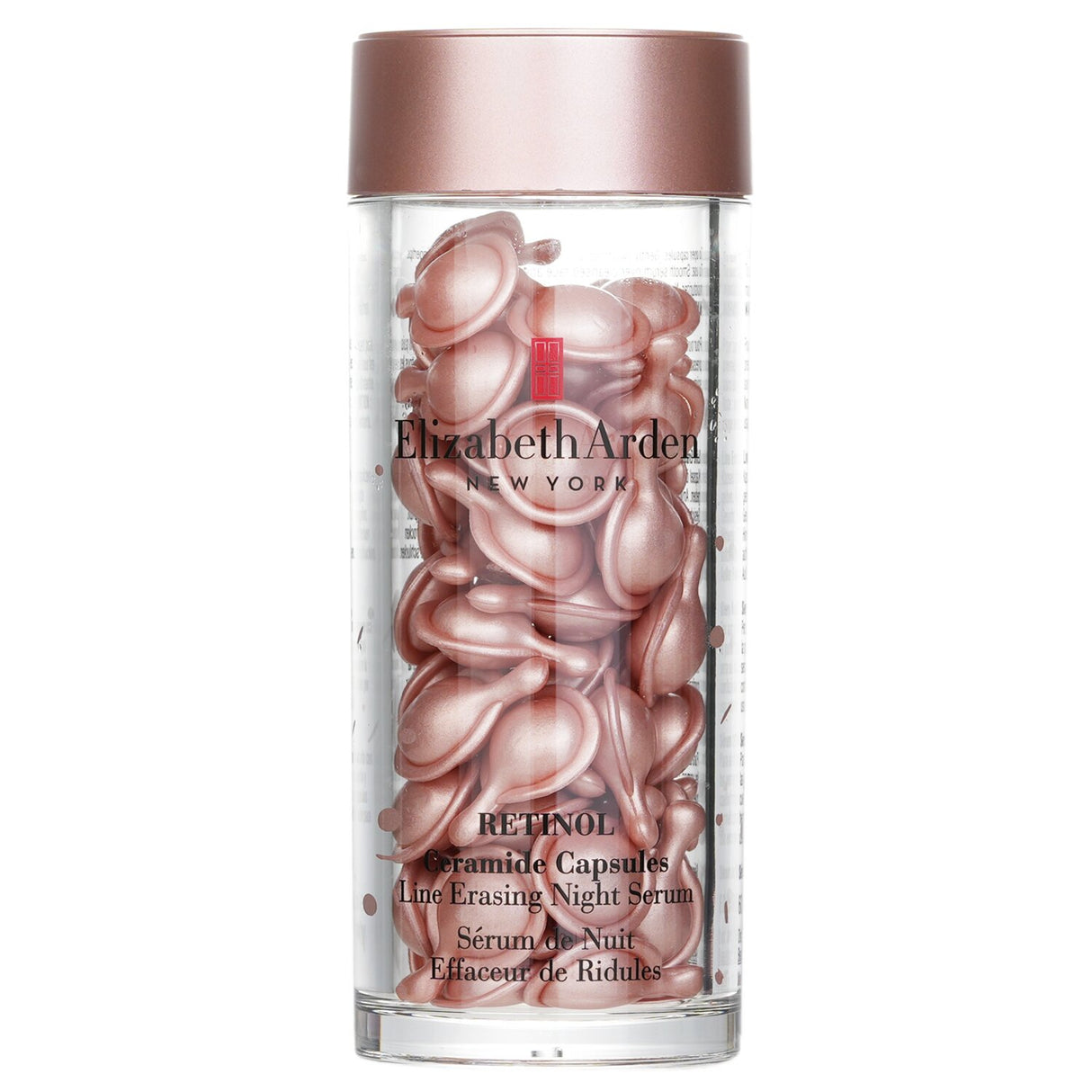 Elizabeth Arden Ceramide Retinol Capsules for nighttime use, enhancing skin hydration and reducing fine lines while you sleep.