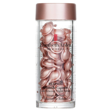 Elizabeth Arden Ceramide Retinol Capsules for nighttime use, enhancing skin hydration and reducing fine lines while you sleep.