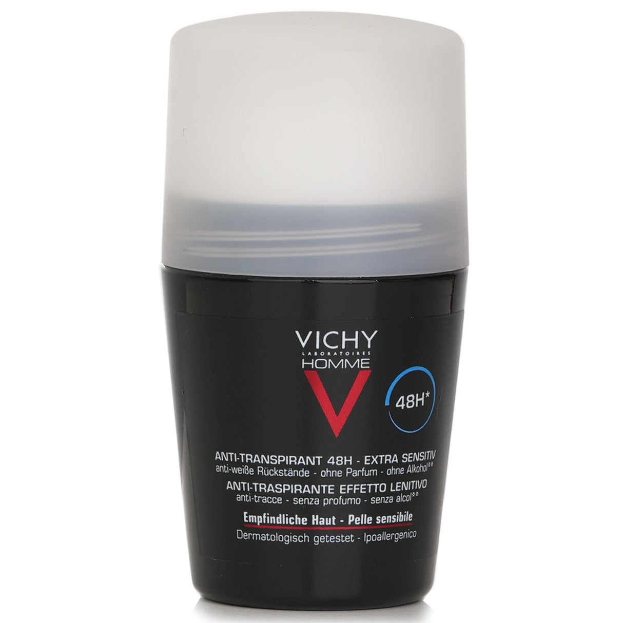Vichy Homme 48H* Anti-Irritations & Anti Perspirant Roll-On (For Sensitive S