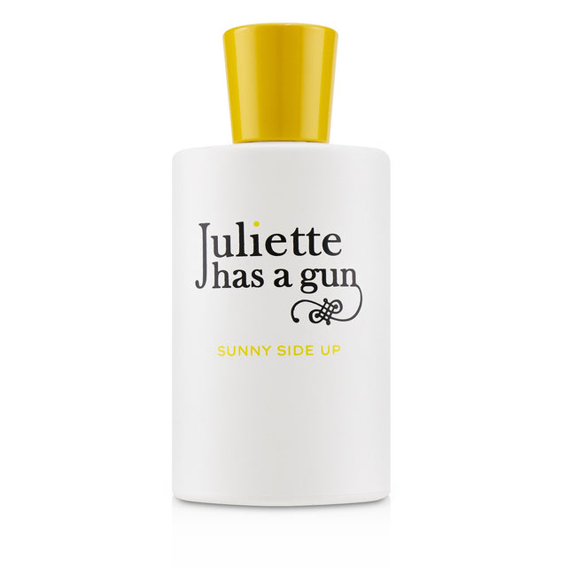 Juliette Has A Gun Sunny Side Up Eau De Parfum, 100ml, vibrant woody scent with jasmine, sandalwood, and vanilla notes.