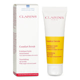 Clarins Comfort Scrub - Nourishing oil scrub for dry skin, features sugar microcrystals and wild mango butter for soft, radiant skin.