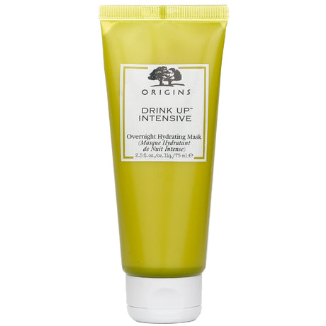 Origins Drink Up Intensive Overnight Mask, featuring avocado and glacier water for 72 hours of hydration for dry skin.