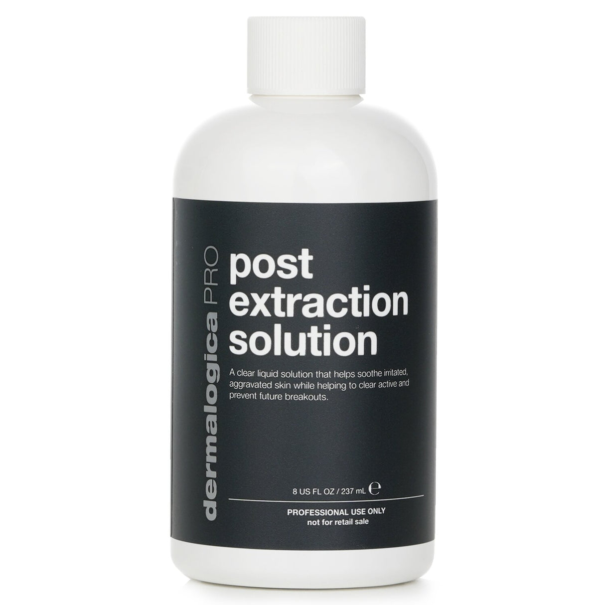 Post Extraction Solution PRO by Dermalogica in a salon-size bottle, designed for acne treatment and skin recovery.