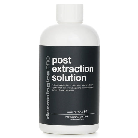 Post Extraction Solution PRO by Dermalogica in a salon-size bottle, designed for acne treatment and skin recovery.
