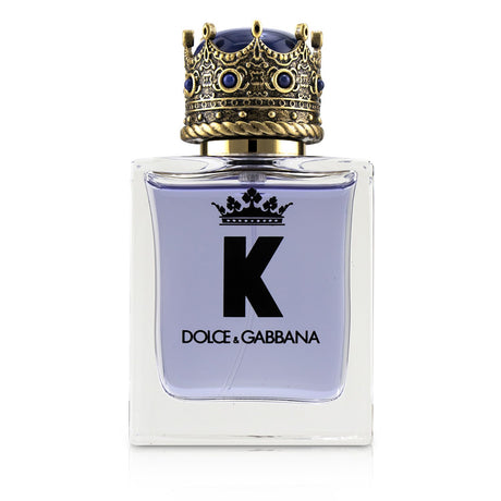 Dolce & Gabbana K Eau De Toilette Spray 50ml, a sophisticated woody aromatic scent for men with citrus and earthy notes.