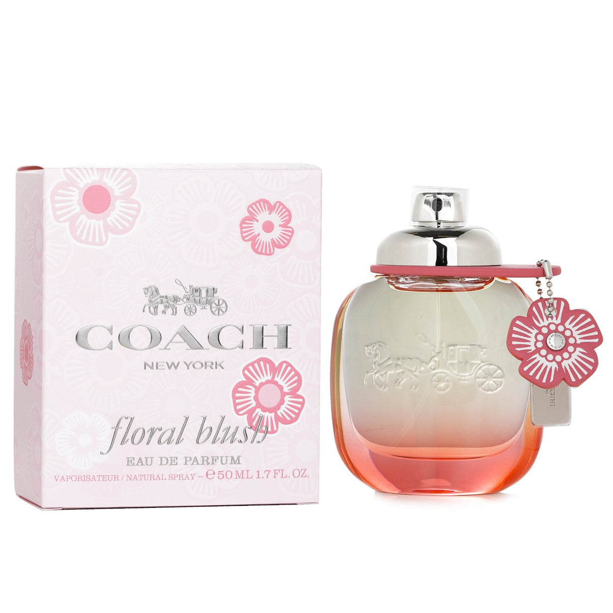 Coach - Floral Blush Eau De Parfum Spray in a chic 50ml bottle, featuring fruity floral notes for confident women.