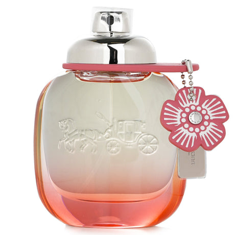 Coach Floral Blush Eau De Parfum in a chic 50ml bottle, featuring fruity notes of goji berries, grapefruit, and peonies.