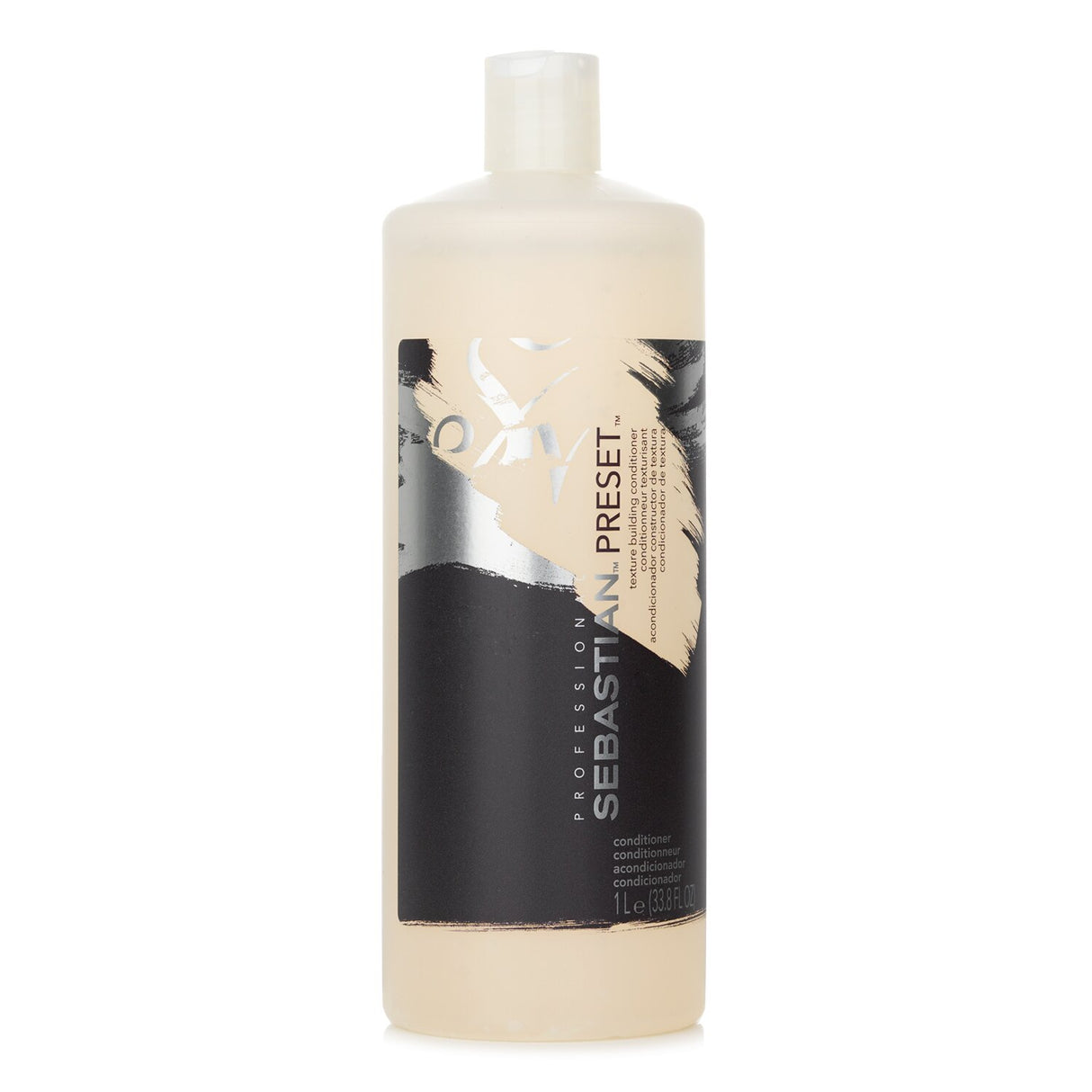 Sebastian Preset Texture Building Conditioner in a 1000ml bottle for anti-frizz, heat protection, and enhanced styling.