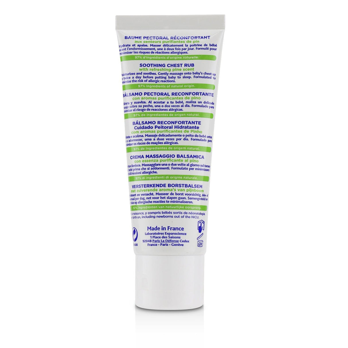 Mustela - Soothing Chest Rub - Moisturizes & Soothes  - 40ml/1.35oz