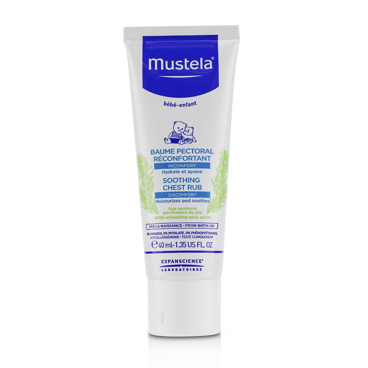 Mustela - Soothing Chest Rub - Moisturizes & Soothes  - 40ml/1.35oz