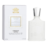 Creed Silver Mountain Water 50ml fragrance spray, featuring refreshing bergamot, green tea, musk, and sandalwood notes.