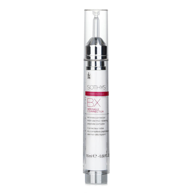 Sothys Cosmeceutique BX Wrinkle Corrector, 15ml, anti-wrinkle treatment for smoother, plumper skin with peptide complex.