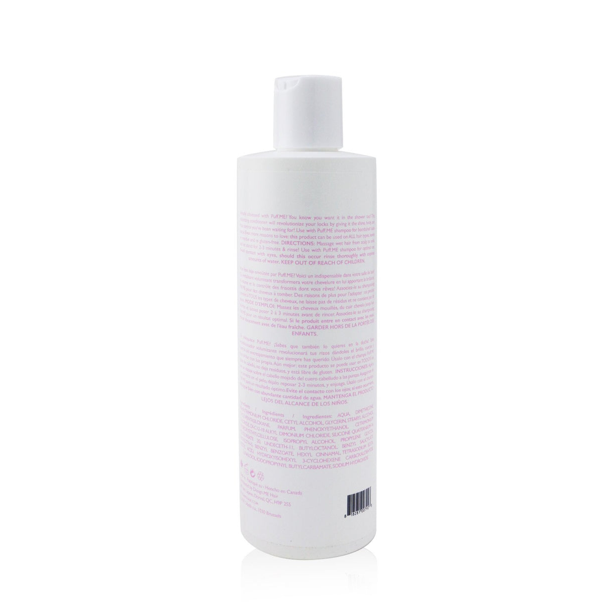 Puff.ME Volumizing Conditioner: vegan, lightweight formula for rich hydration, frizz control, and enhanced hair volume.