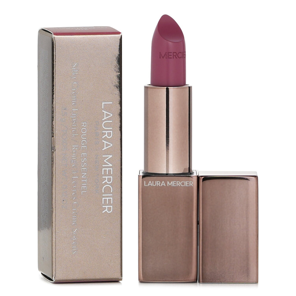 Luxurious mauve lipstick with a silky formula for vibrant color, hydration, and lasting wear without fading or feathering.