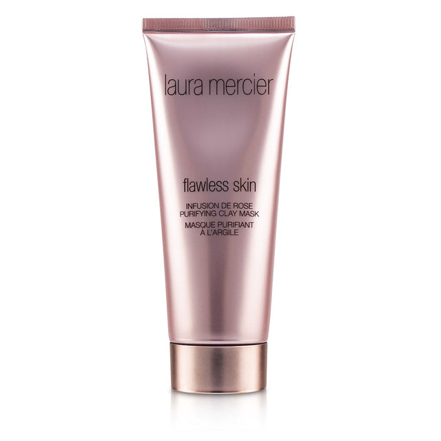 Laura Mercier Flawless Skin Infusion De Rose Purifying Clay Mask in 75g, deeply cleanses and hydrates skin with rose water and Vitamin E.