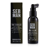 Weightless leave-in tonic for men, enhances hair texture, hydration, and shine with bergamot and pink pepper scent.