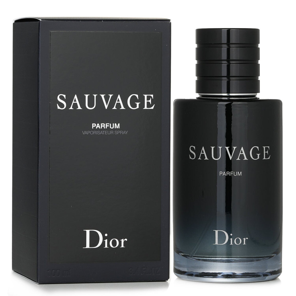 Christian Dior Sauvage Parfum Spray 100ml, a classy fragrance for men featuring spicy and earthy notes for a lasting impression.