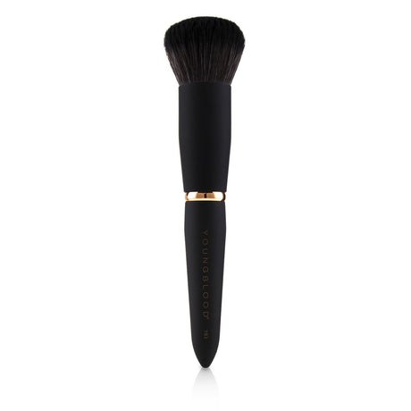 Youngblood YB3 Liquid Buffing Brush, a vegan brush for flawless liquid foundation application with a soft, round Taklon head.