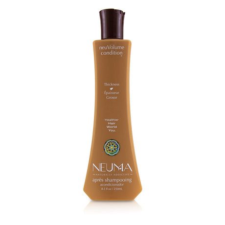 Lightweight volumizing conditioner for all hair types, enhances texture, softness, and color vibrancy while controlling frizz.