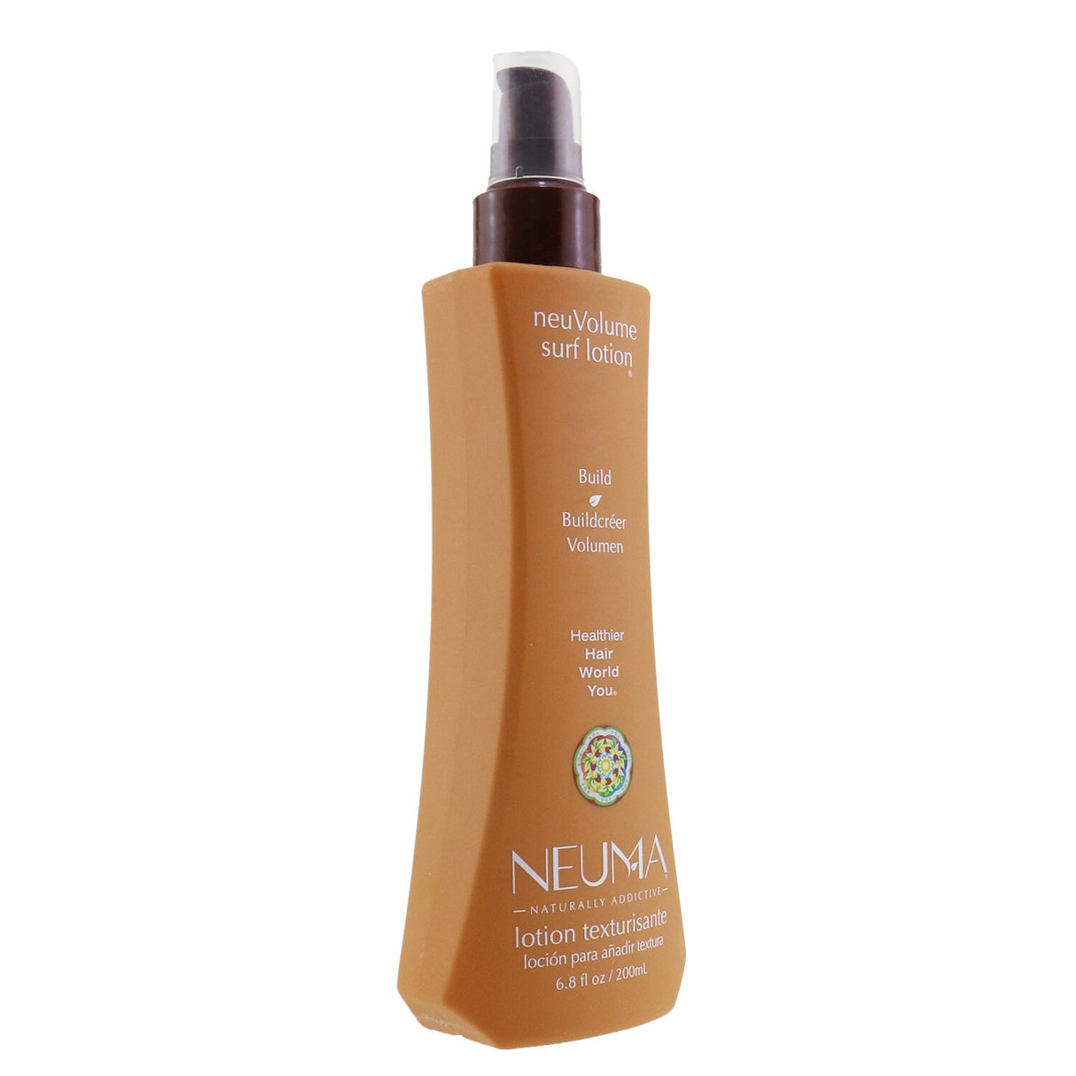 Neuma neuVolume Surf Lotion in 200ml enhances natural texture with beach waves, adding shine and moisture while protecting color.