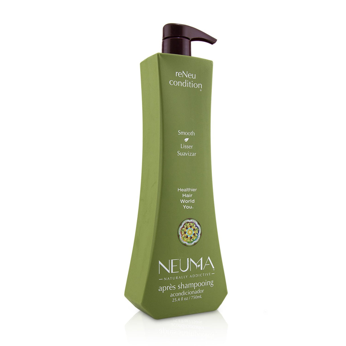 Neuma reNeu Condition 750ml, a lightweight conditioner enhancing scalp health and vibrant color while controlling frizz and fly-aways.