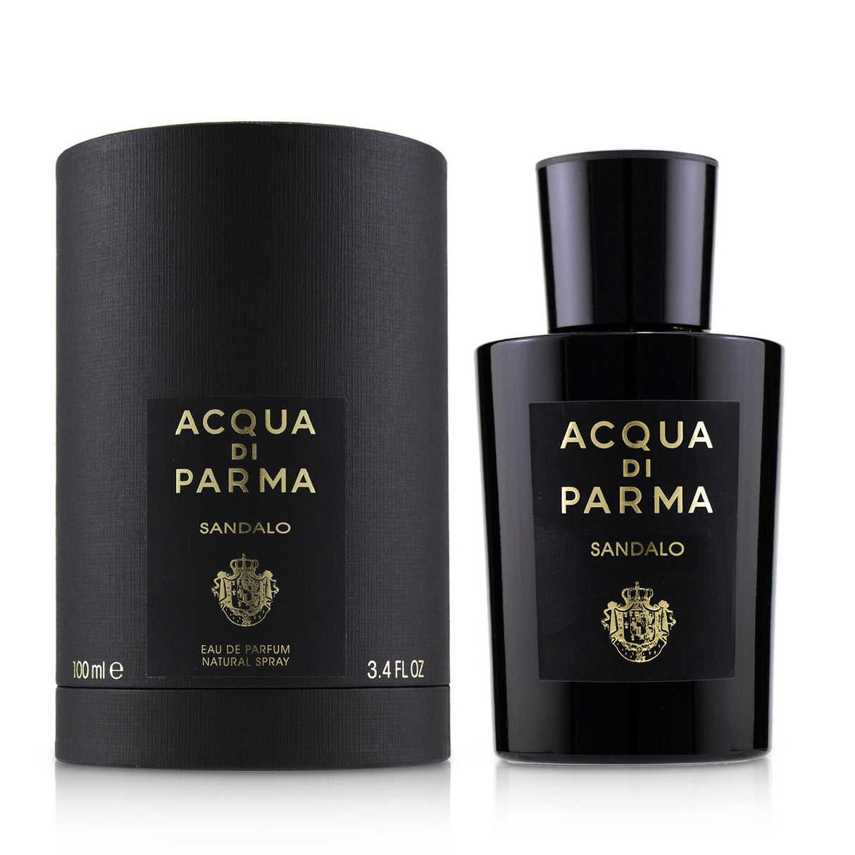 A 100ml bottle of Acqua Di Parma Sandalo Eau De Parfum with woody and creamy notes, perfect for all occasions.