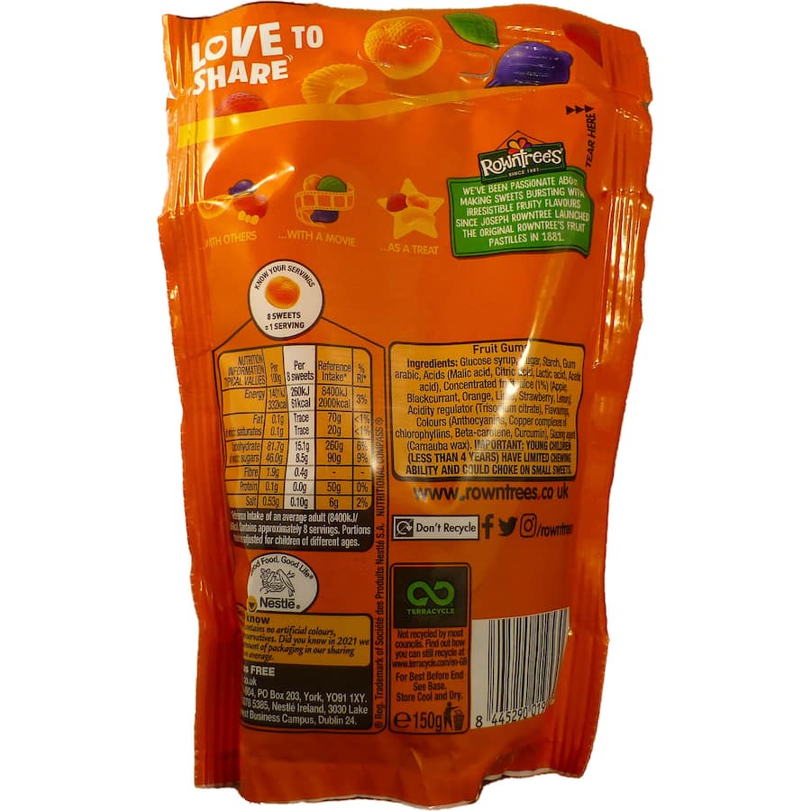 Rowntrees Fruit Gums Vegan