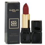 Guerlain KissKiss Lip Colour #330 Red Brick in a chic jewel case, offering vibrant color, hydration, and a luxurious finish.