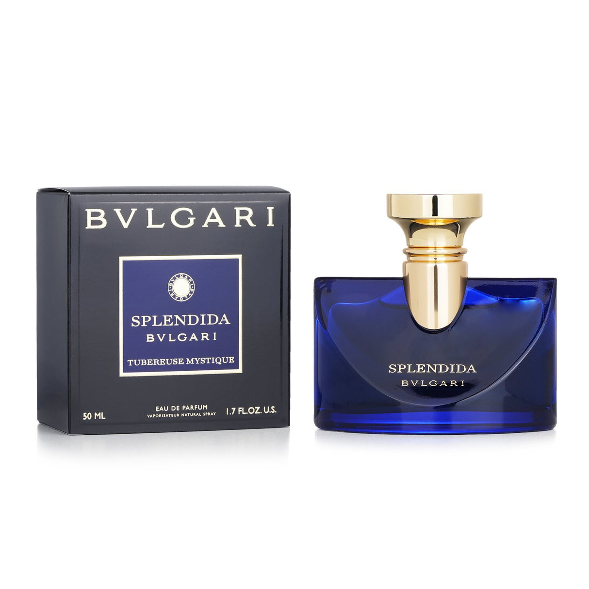 Bvlgari Splendida Tubereuse Mystique 50ml - an elegant oriental floral perfume with notes of tuberose, vanilla, and myrrh.